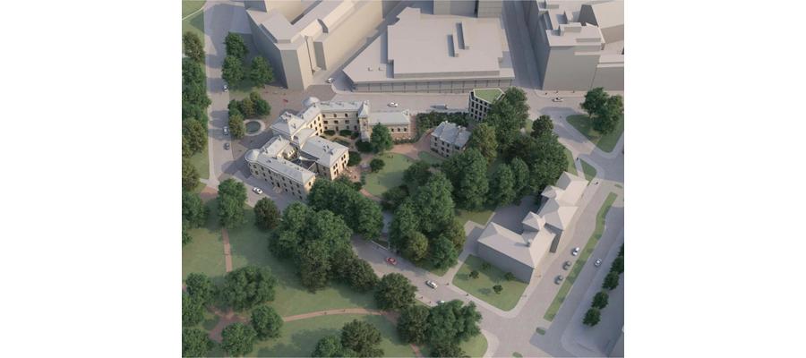 Prakteiendommen ved Slottsparken skal bli ett av Europas ledende hoteller