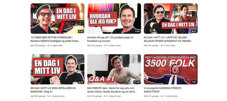 Petter Stordalen satser på YouTube: – At unge mennesker har interesse av å følge en businessmann og 60-åring, synes jeg er veldig gøy!