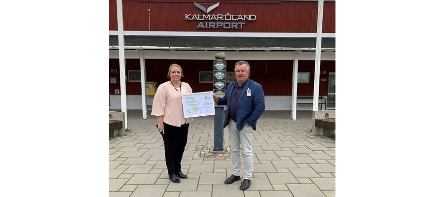 Kalmar Öland Airport når ny miljöcertifiering
