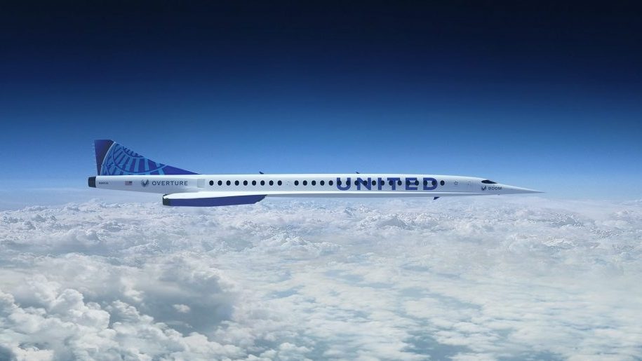 United Airlines signerer avtale om å kjøpe Supersoniske Boom fly