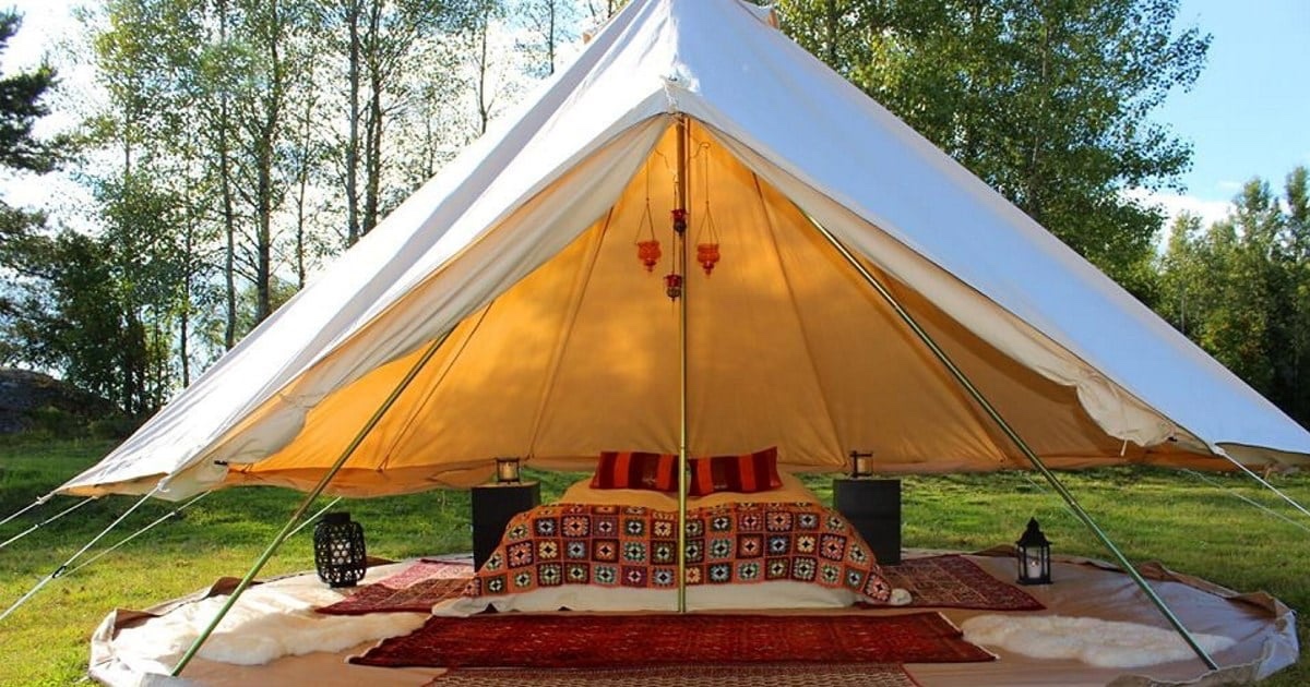Camping har blitt trendy