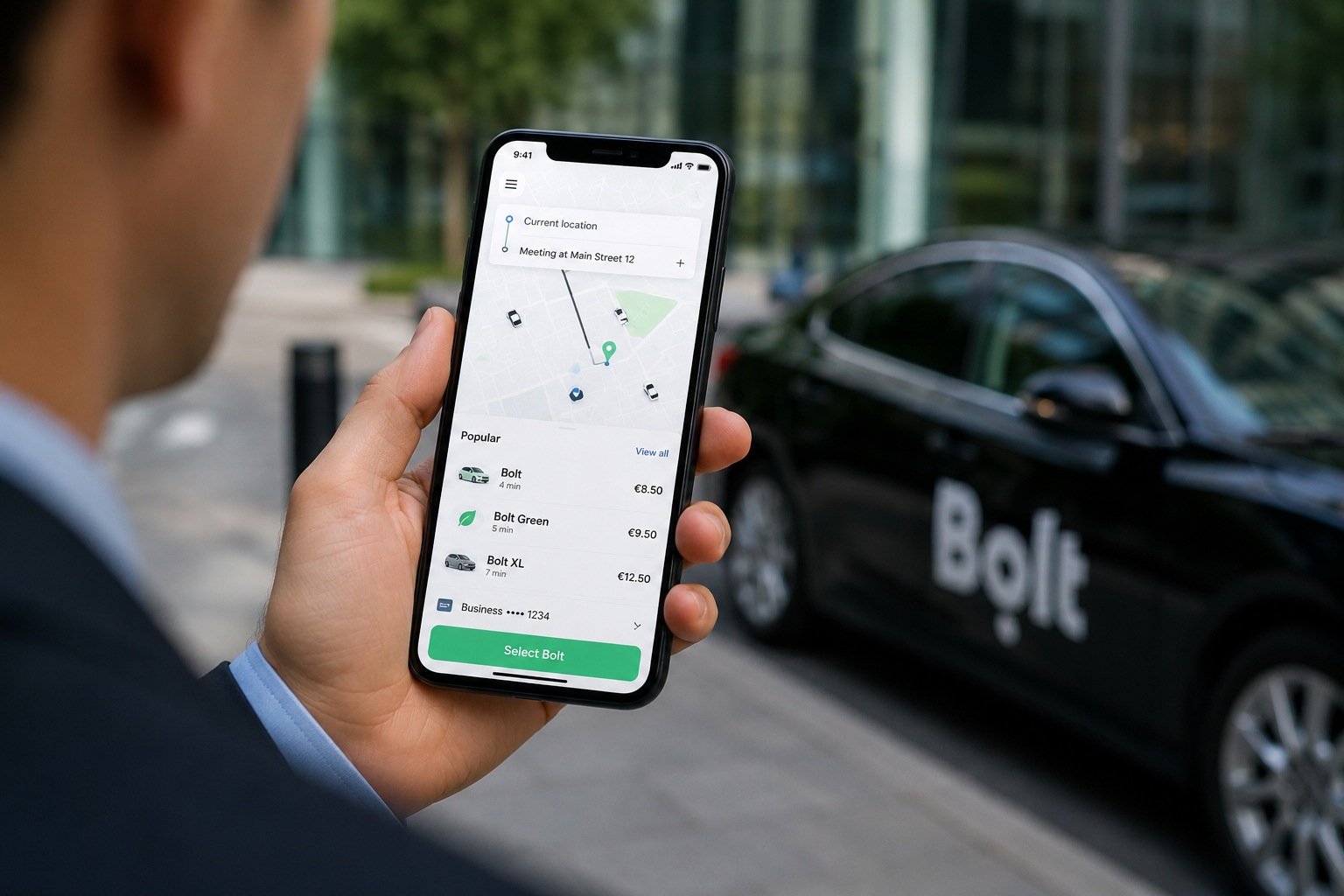 Bolt lar ansatte betale tjenestereiser med firmakort