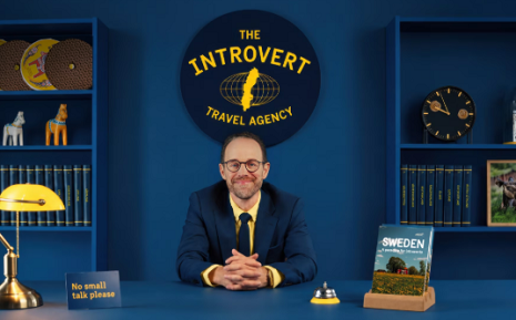 Visit Swedens nya kampanj – lanserar resebyrå för introverta