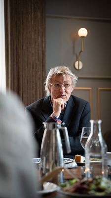 Stort intresse när Lars Lerin återvände till Skara Stadshotell